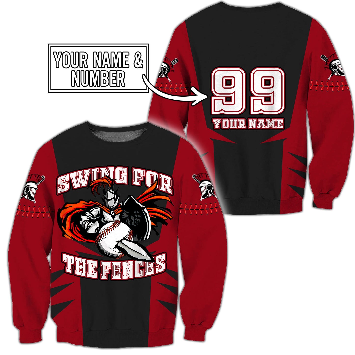 Customize Name & Number Baseball Hoodie Shirts For Men And Women NTN1211202HHND