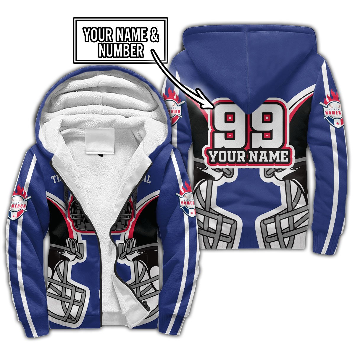 Customize Name & Number Baseball Hoodie Shirts For Men And Women NTN1211206HH
