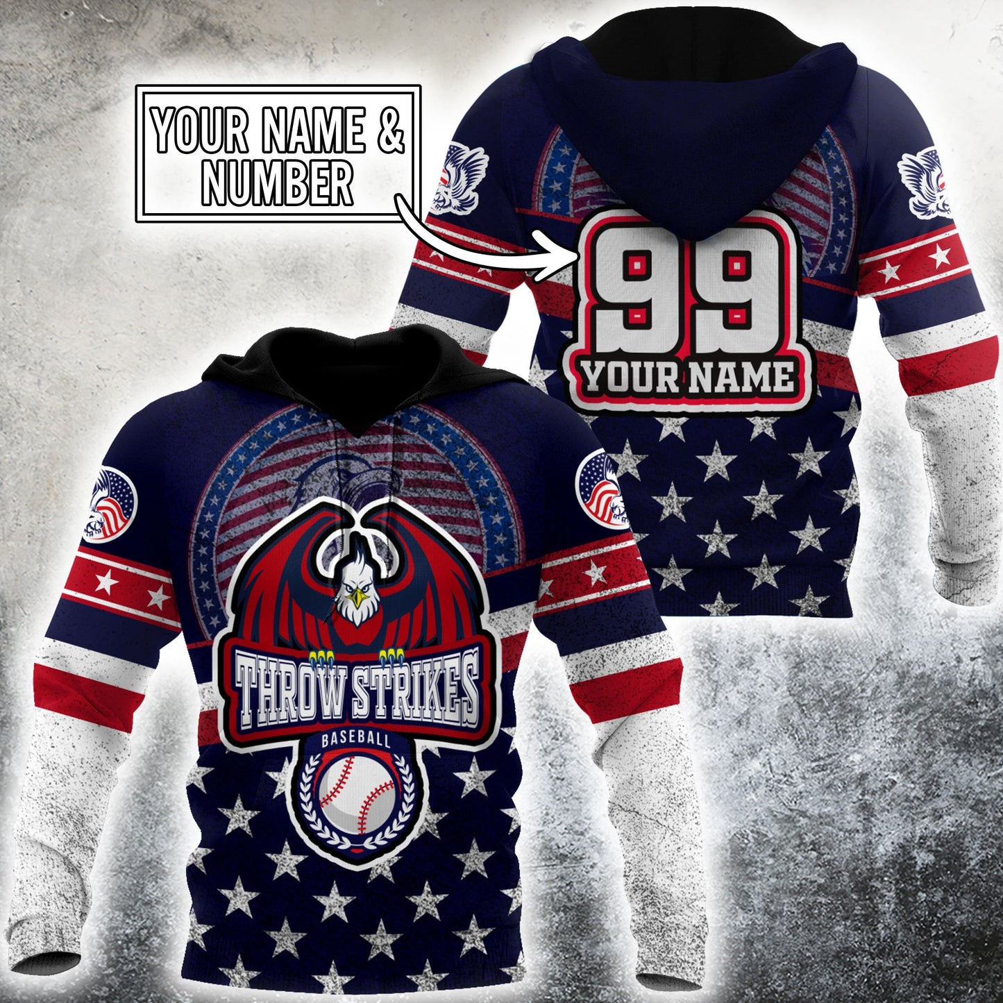 Customize Name & Number Baseball Hoodie Shirts For Men And Women NTN1212201HH