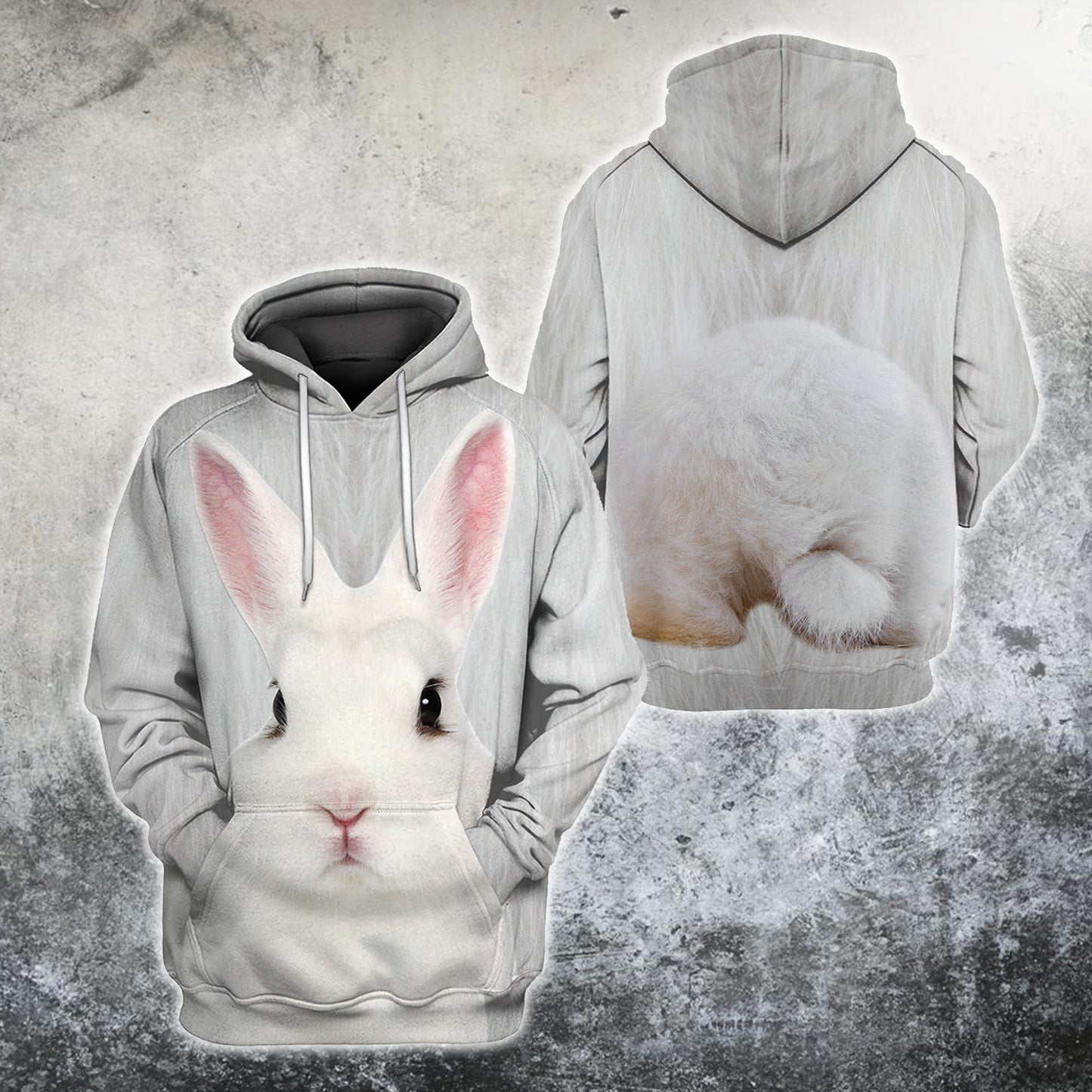 White Cute Rabbit Shirts For Men And Women MH21122003