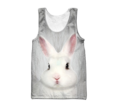 White Cute Rabbit Shirts For Men And Women MH21122003