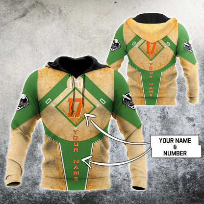 Customize Name & Number Baseball 3D All Over Printed Unisex Shirts MH21122001HH