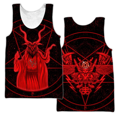 Red Magic Satanic Skulls Hoodie For Men And Women TNA12212015HH
