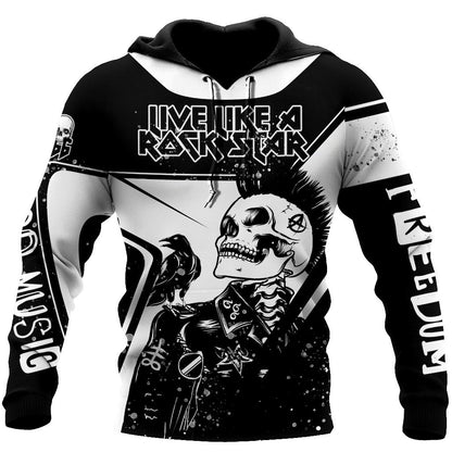Skull Rock Hoodie For Men And Women MH22122001NDHH