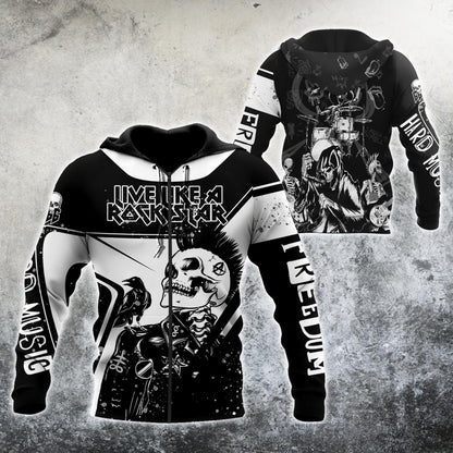 Skull Rock Hoodie For Men And Women MH22122001NDHH