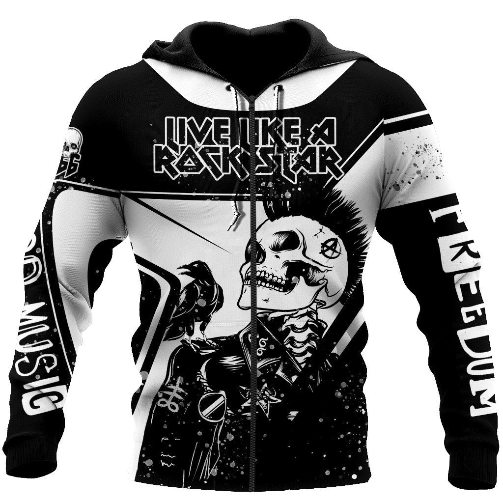 Skull Rock Hoodie For Men And Women MH22122001NDHH