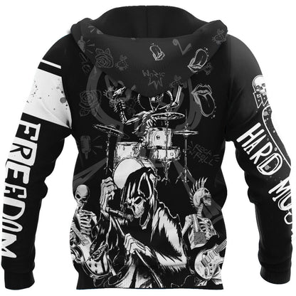 Skull Rock Hoodie For Men And Women MH22122001NDHH