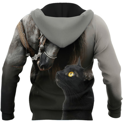 Horse And Cat Lovers 3D All Over Printed Shirts For Men And Women HHT23122005