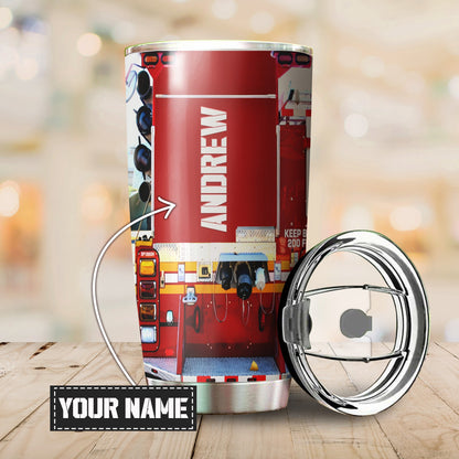 Customize Name Firefighter Steel Tumbler TNA12252001