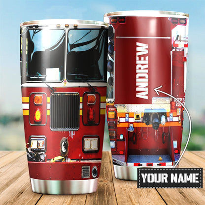 Customize Name Firefighter Steel Tumbler TNA12252001