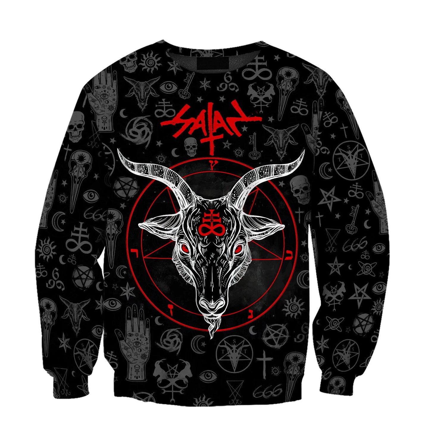 Shape Of Satanic Skull Hoodie For Men And Women TR2512204