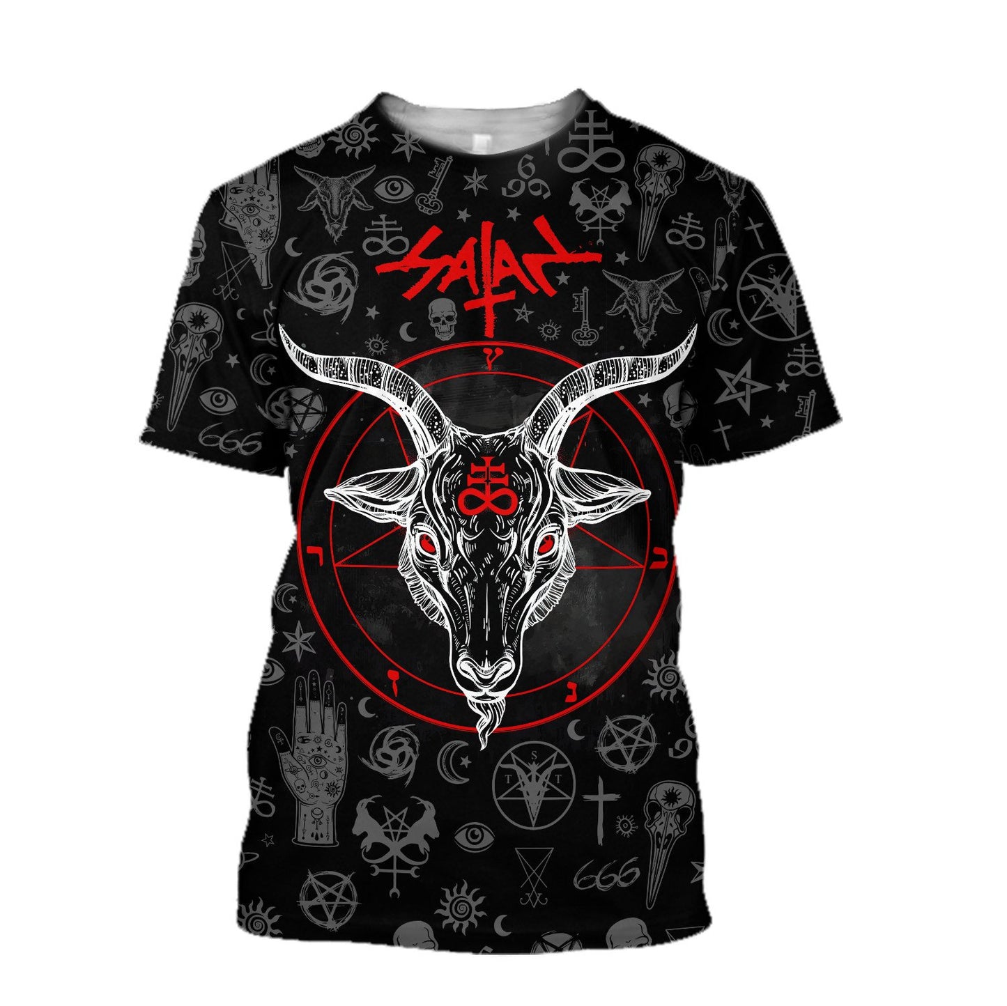 Shape Of Satanic Skull Hoodie For Men And Women TR2512204