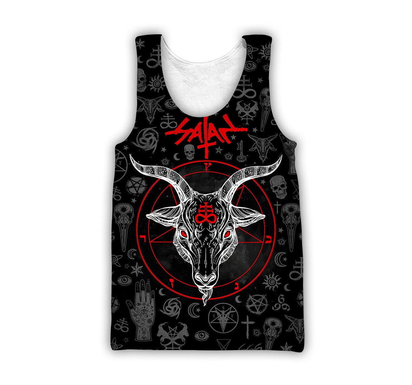 Shape Of Satanic Skull Hoodie For Men And Women TR2512204