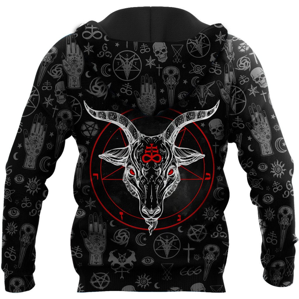 Shape Of Satanic Skull Hoodie For Men And Women TR2512204