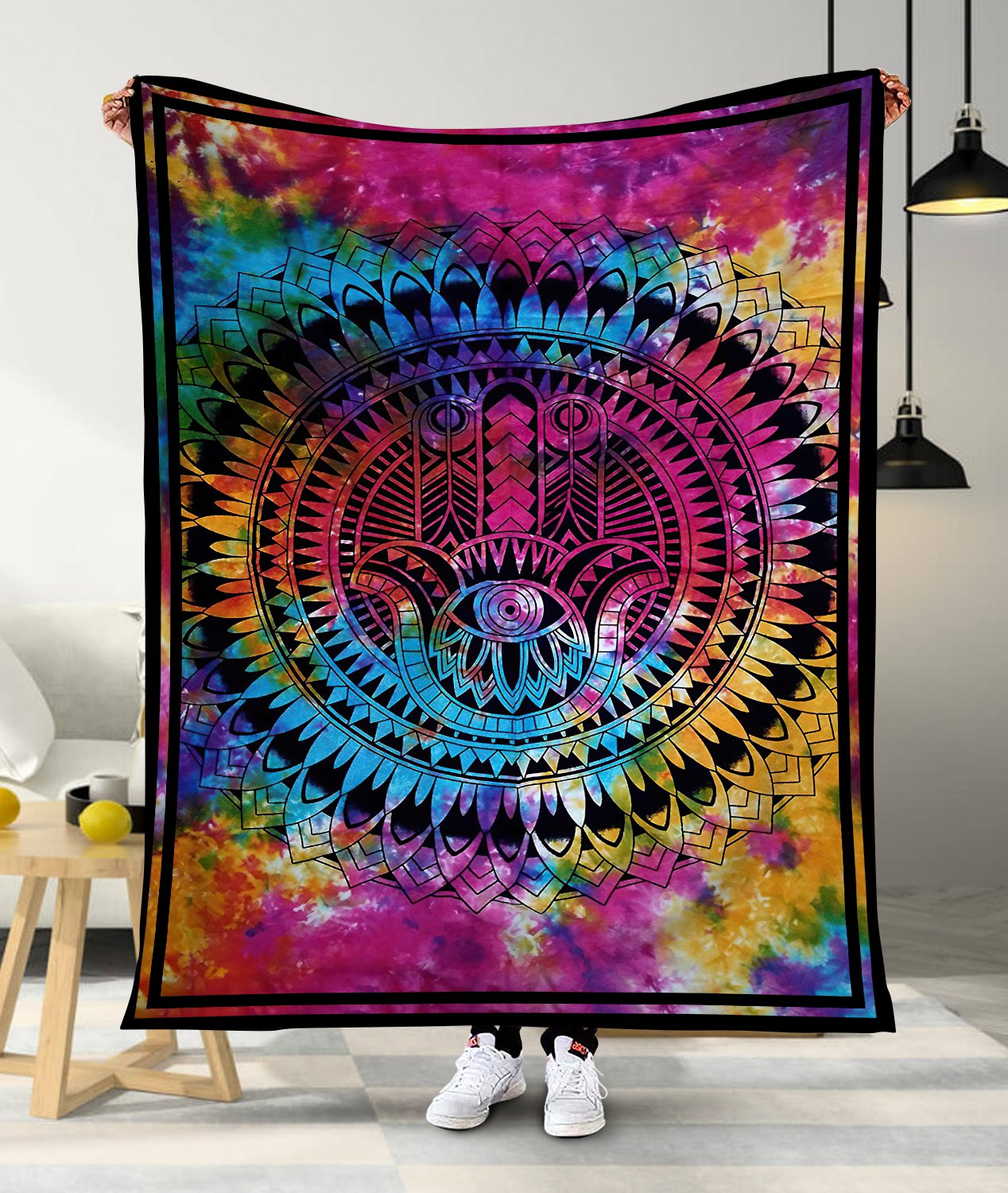 Hamsa Colourful Soft and Warm Blanket