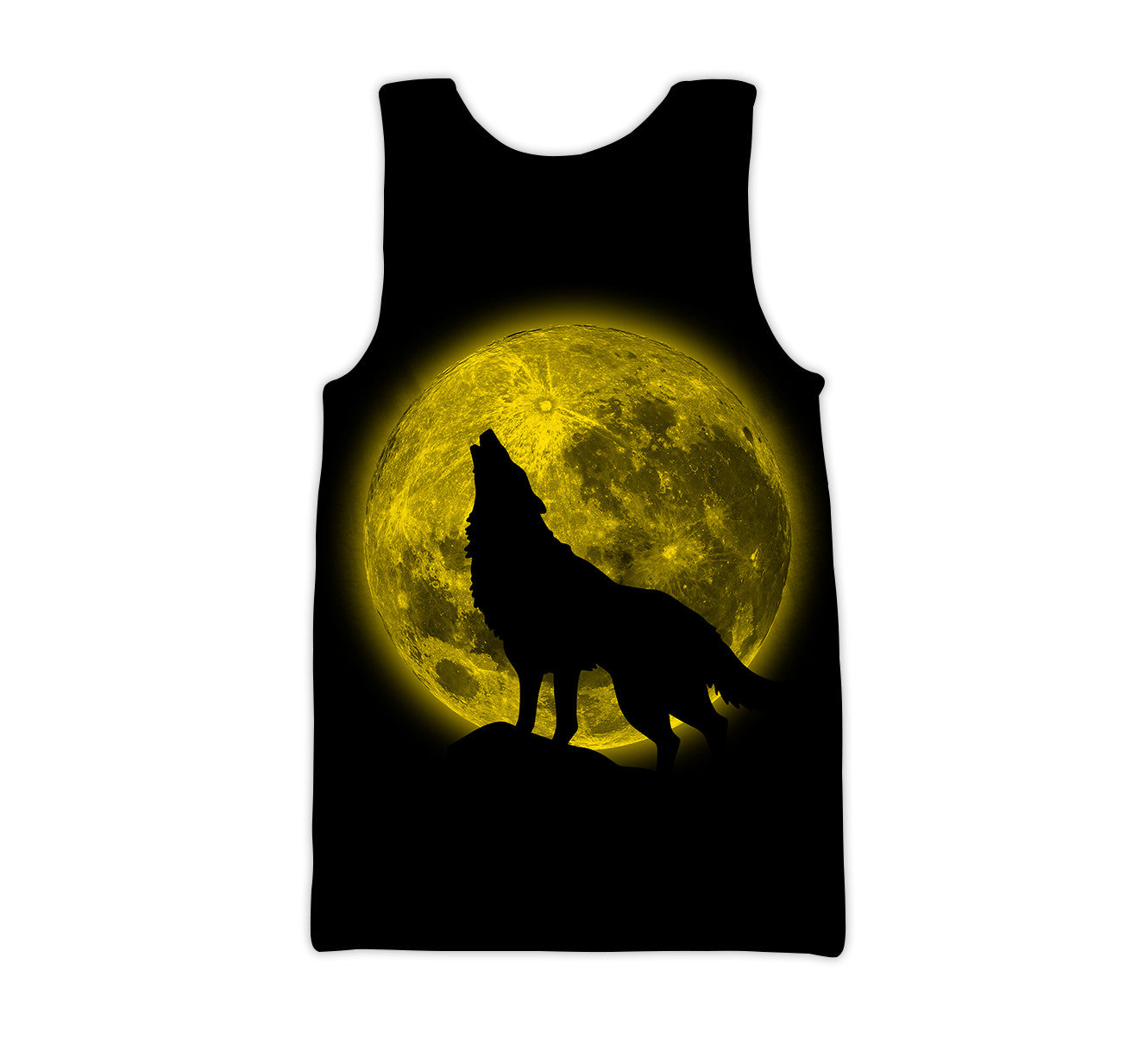 Yellow Wolf 3D All Over Printed Unisex Shirts