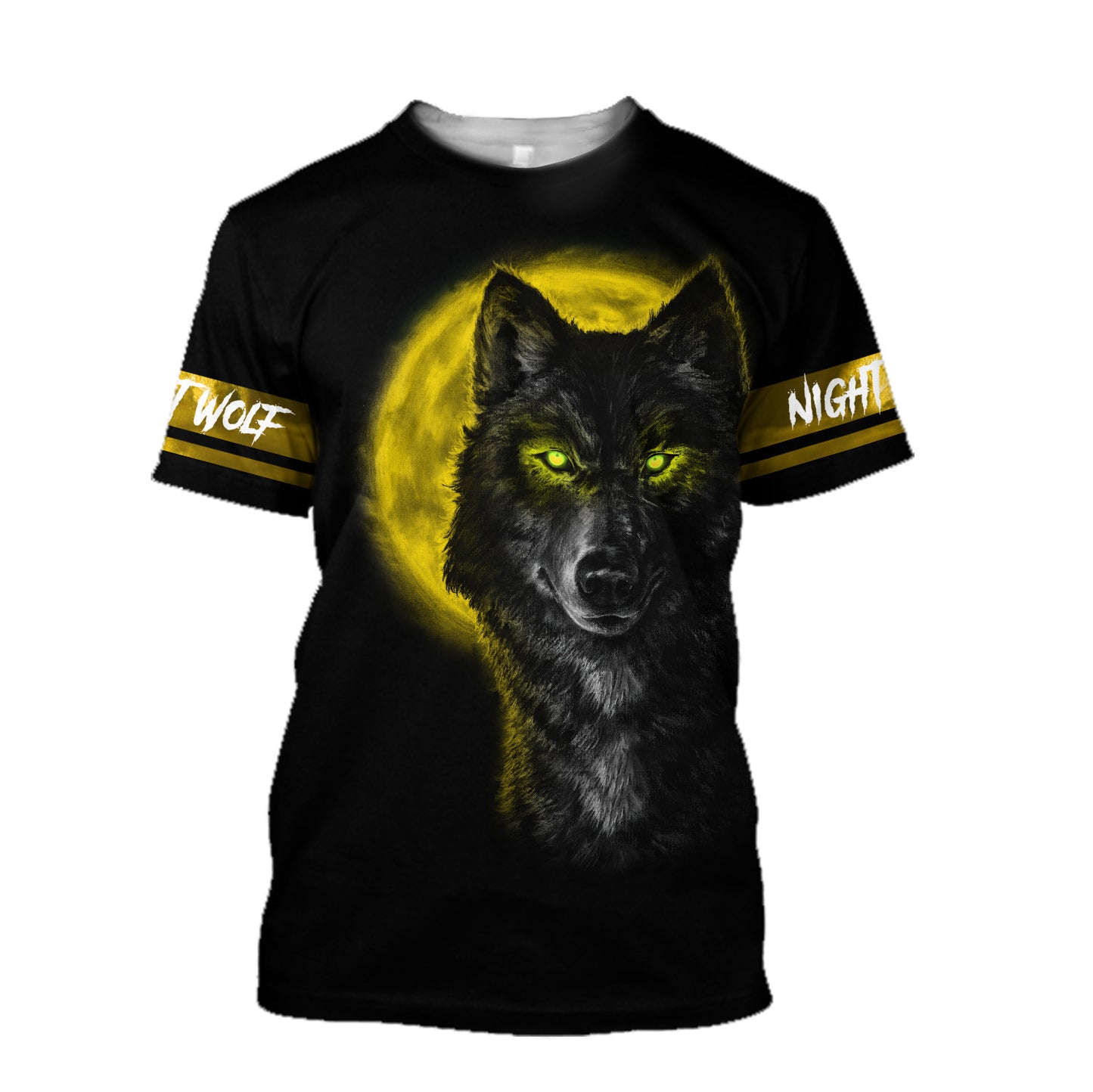 Yellow Wolf 3D All Over Printed Unisex Shirts