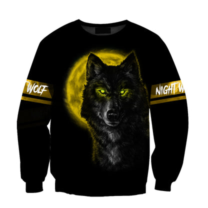 Yellow Wolf 3D All Over Printed Unisex Shirts