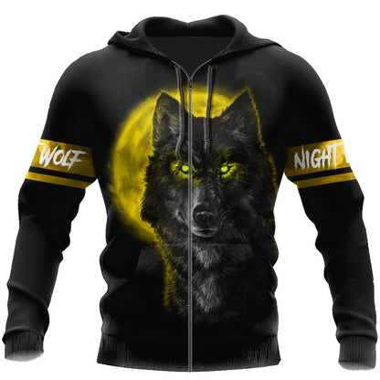 Yellow Wolf 3D All Over Printed Unisex Shirts
