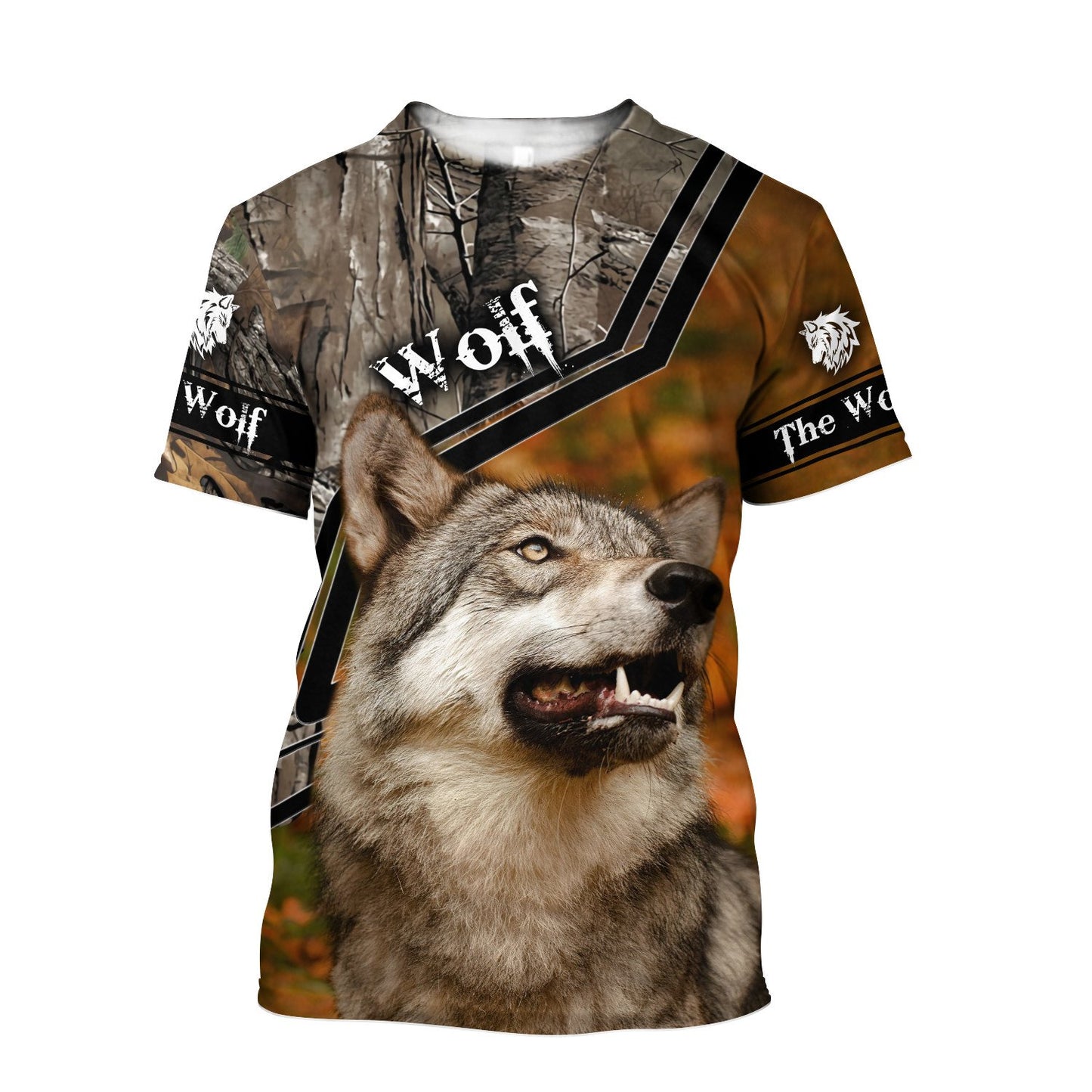 Gray Wolf 3D All Over Printed Unisex Deluxe Hoodie ML
