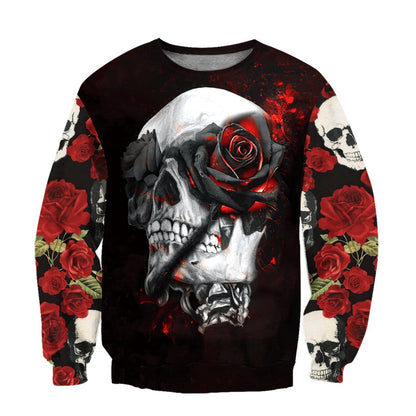 Skull & Rose Hoodie For Men And Women VP26122005