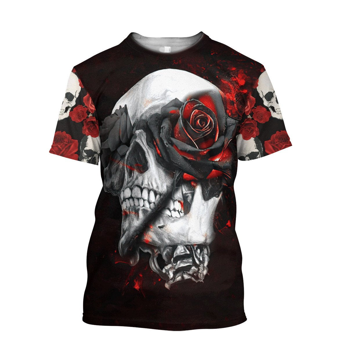 Skull & Rose Hoodie For Men And Women VP26122005