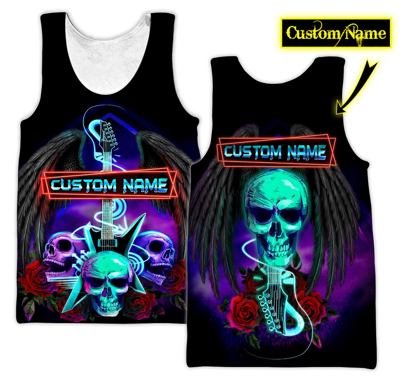 Customize Name Skull Rock Hoodie For Men And Women VP28122001HHND