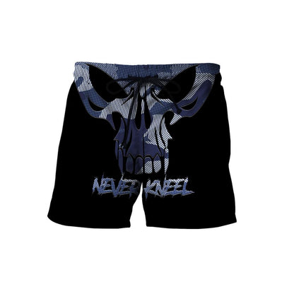 Blue Camo Skull Hoodie For Men And Women TNA12282003