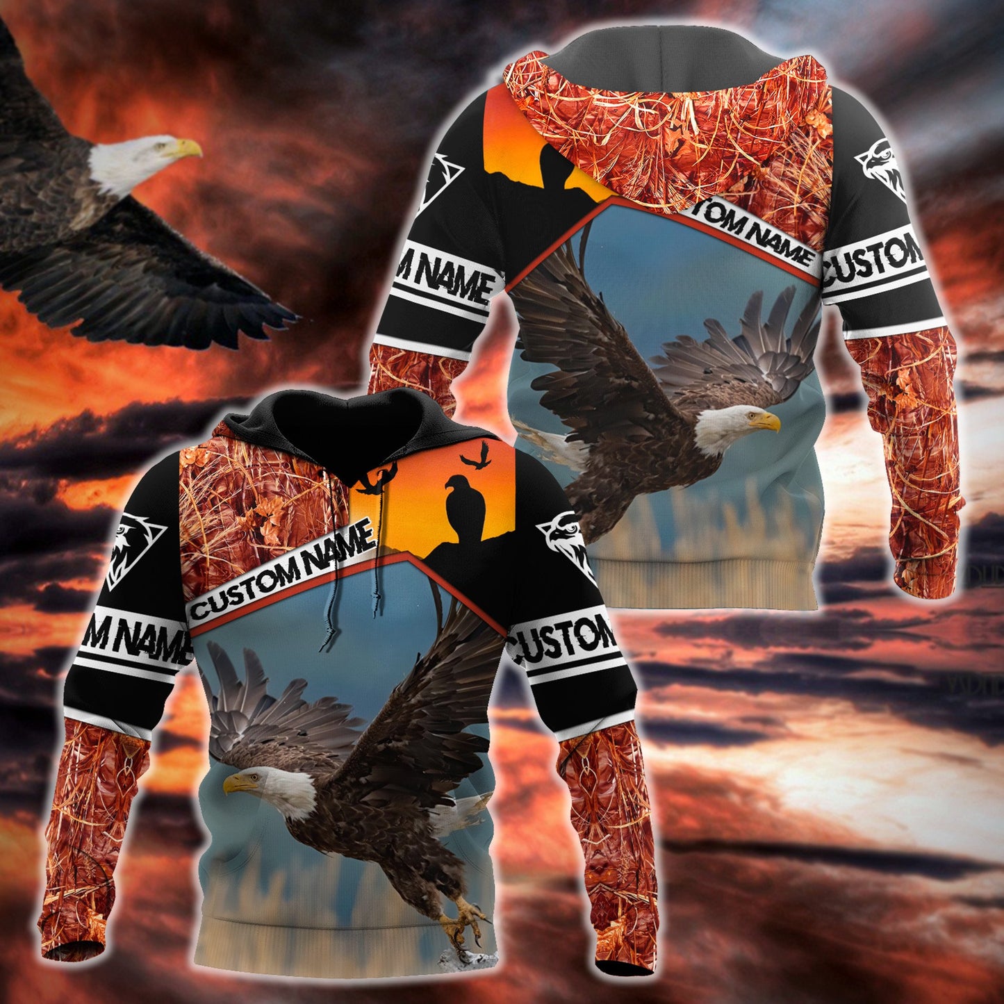 Eagle 3D All Over Printed Shirts For Men and Women