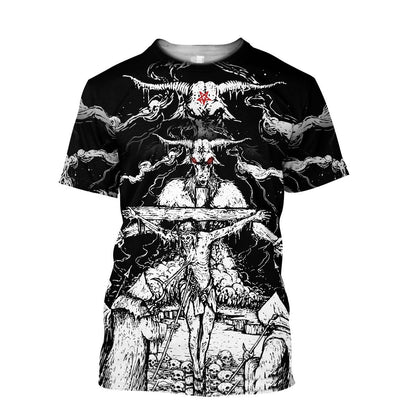 Skull Satanic And Cross Hoodie For Men And Women VP30122001