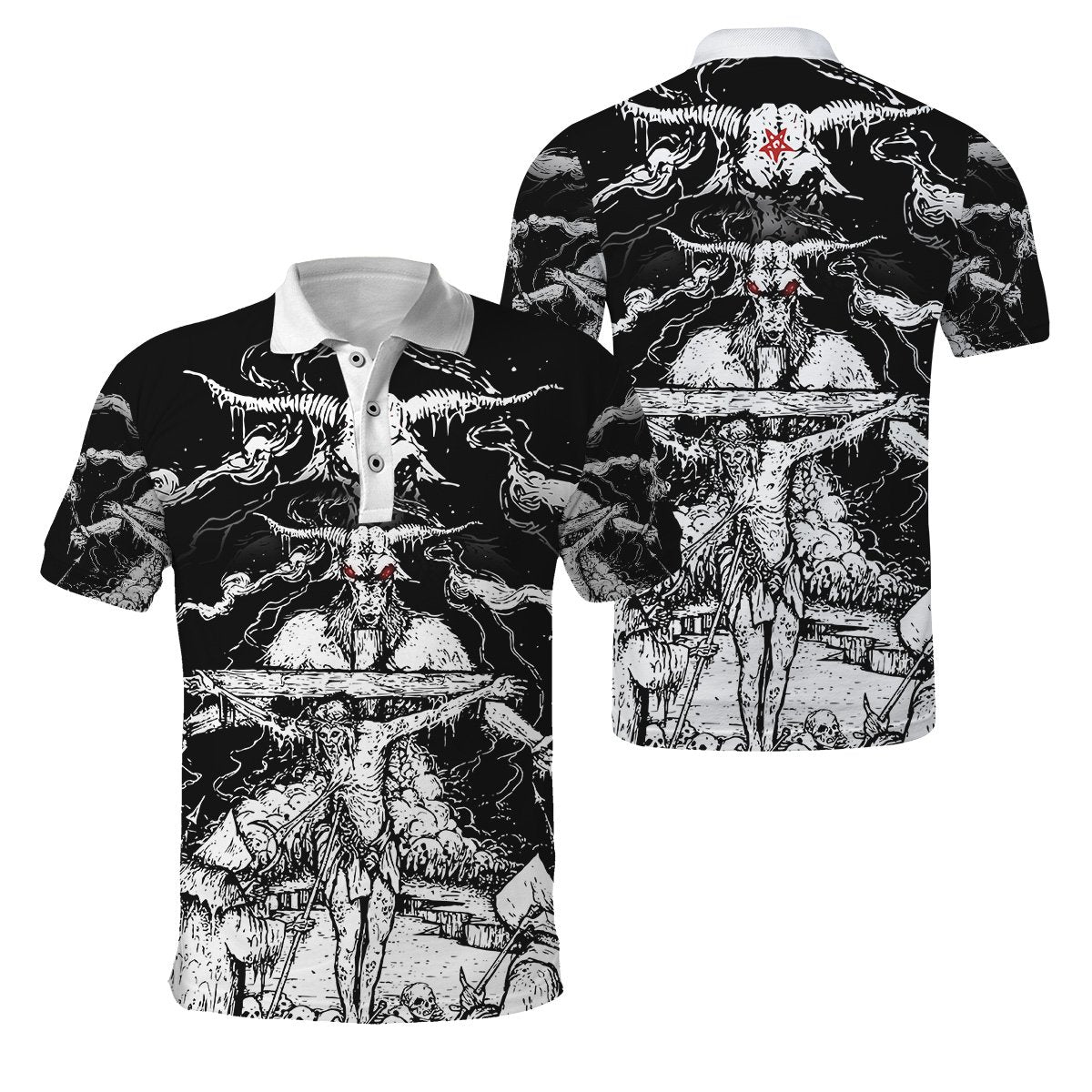 Skull Satanic And Cross Hoodie For Men And Women VP30122001