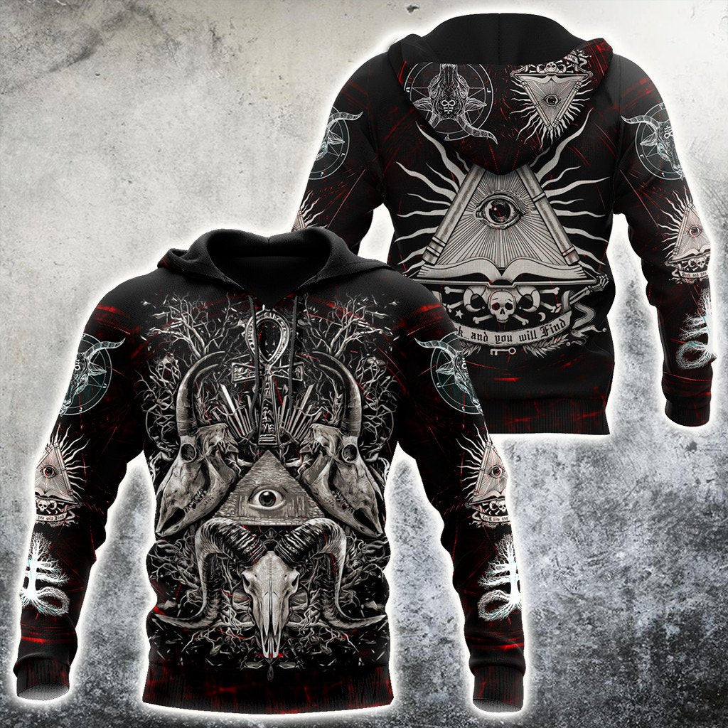 The Eyes Of Skull Satanic Hoodie For Men And Women TNA12302002