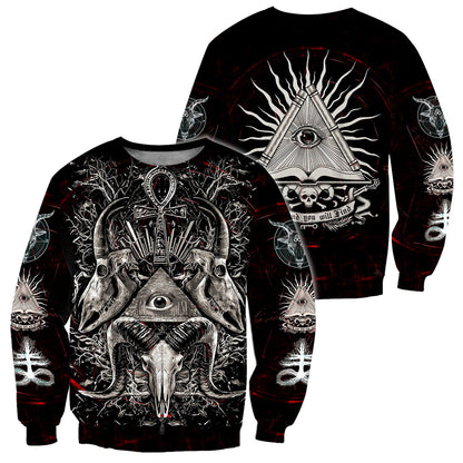 The Eyes Of Skull Satanic Hoodie For Men And Women TNA12302002