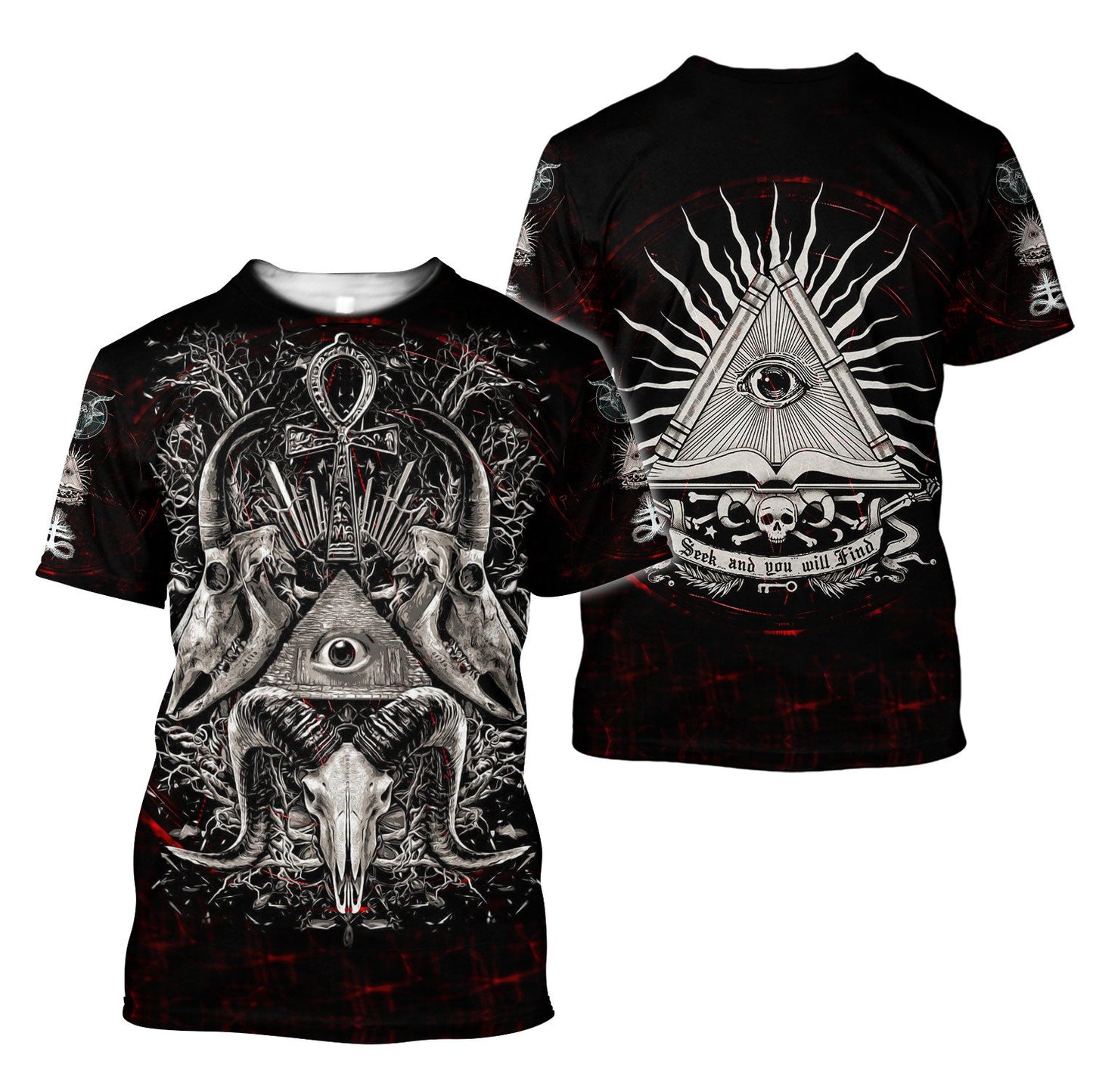 The Eyes Of Skull Satanic Hoodie For Men And Women TNA12302002