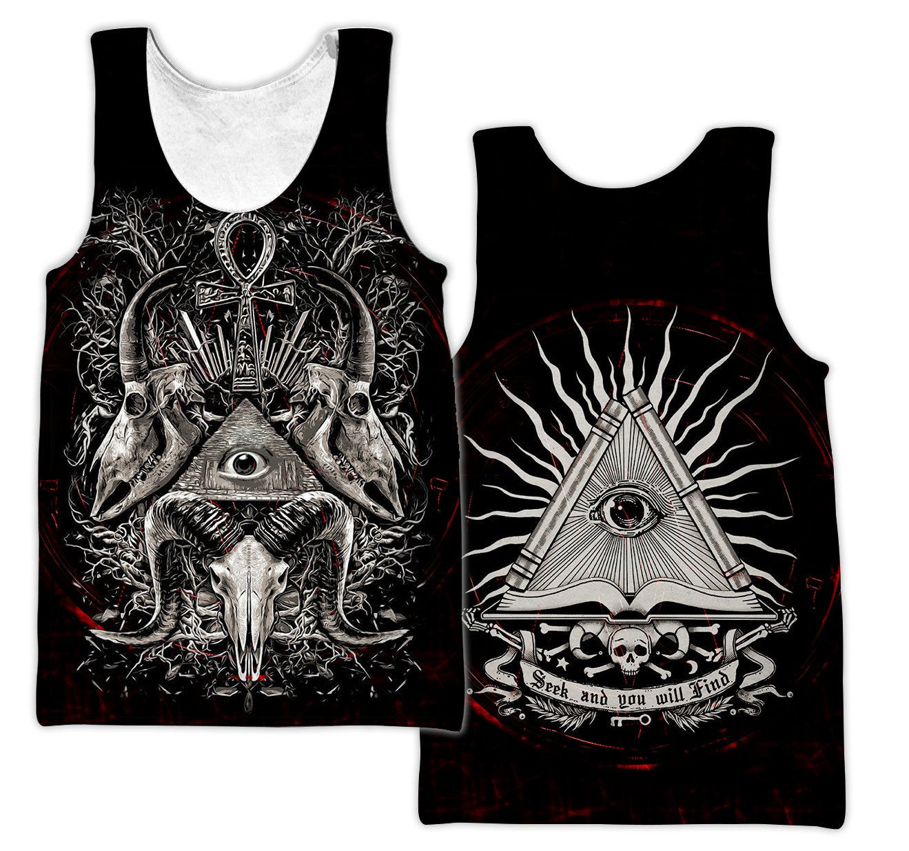 The Eyes Of Skull Satanic Hoodie For Men And Women TNA12302002