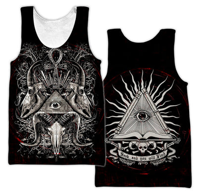 The Eyes Of Skull Satanic Hoodie For Men And Women TNA12302002
