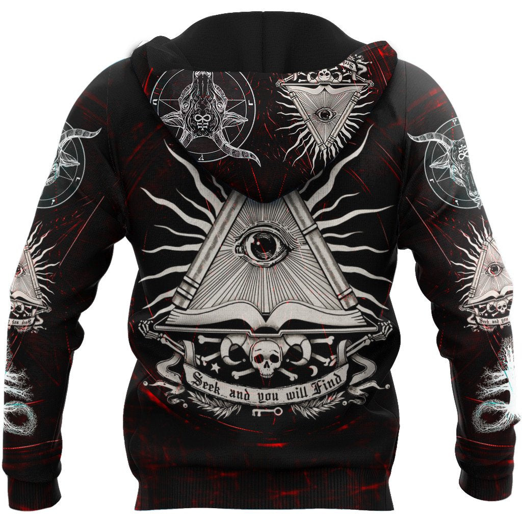 The Eyes Of Skull Satanic Hoodie For Men And Women TNA12302002