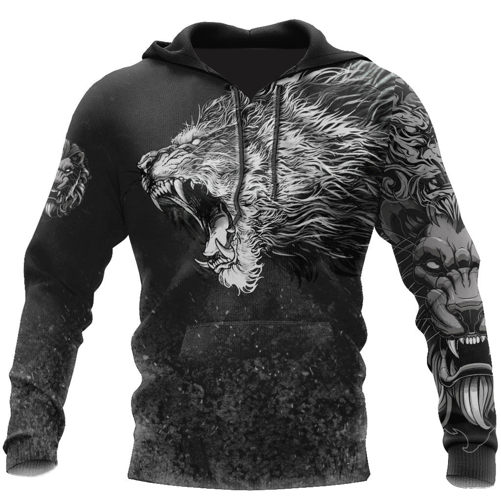 King Lion Tattoo 3D Over Printed Unisex Shirts