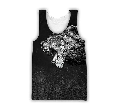 King Lion Tattoo 3D Over Printed Unisex Shirts