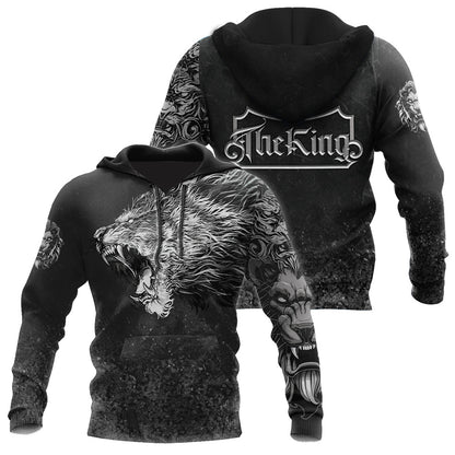 King Lion Tattoo 3D Over Printed Unisex Shirts