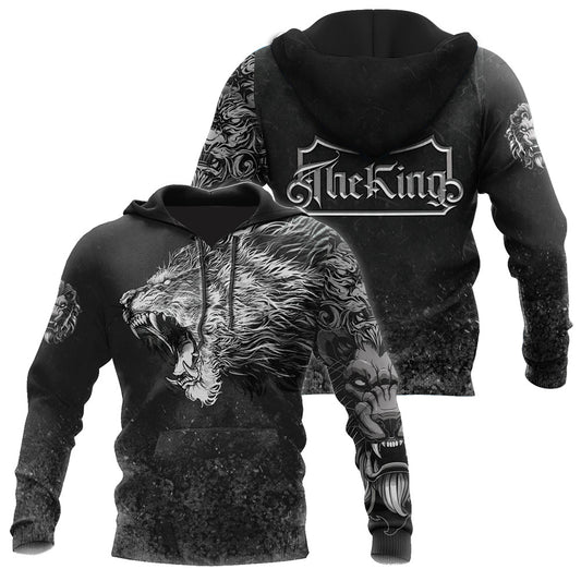 King Lion Tattoo 3D Over Printed Unisex Shirts