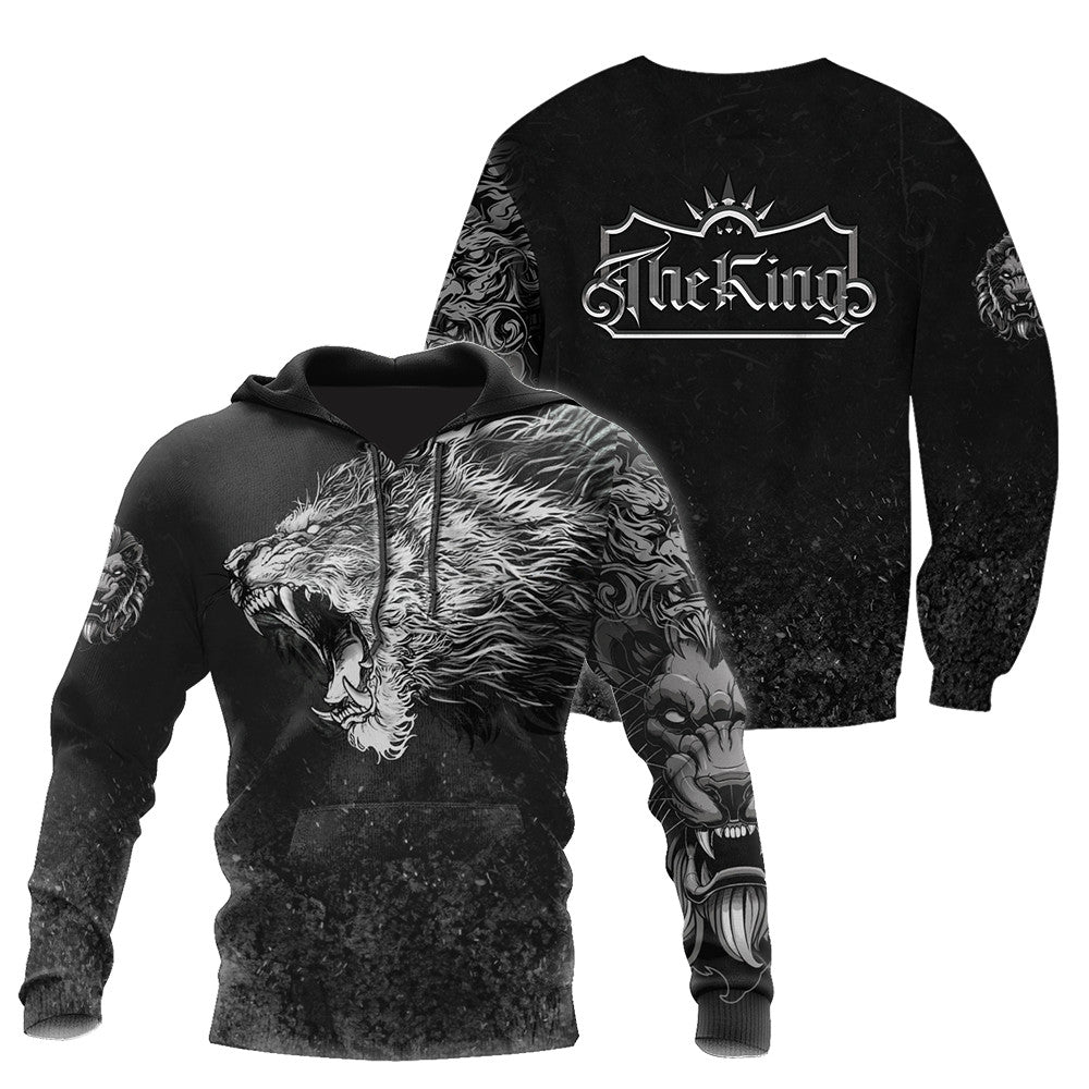 King Lion Tattoo 3D Over Printed Unisex Shirts