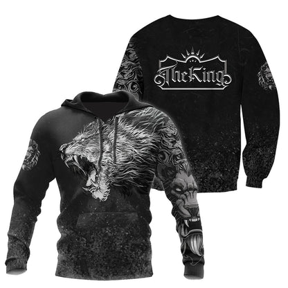 King Lion Tattoo 3D Over Printed Unisex Shirts