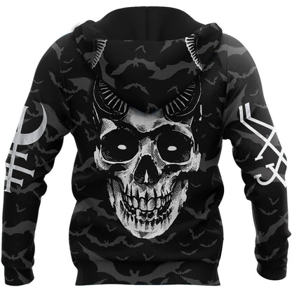 Skull Satanic Hoodie For Men And Women TNA04012101