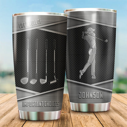 Customize Name Golf Steel Tumbler PD04012101