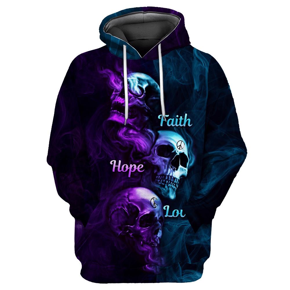 Three Words Of Skull Hoodie For Men And Women SN04012101