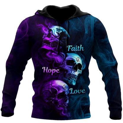 Three Words Of Skull Hoodie For Men And Women SN04012101