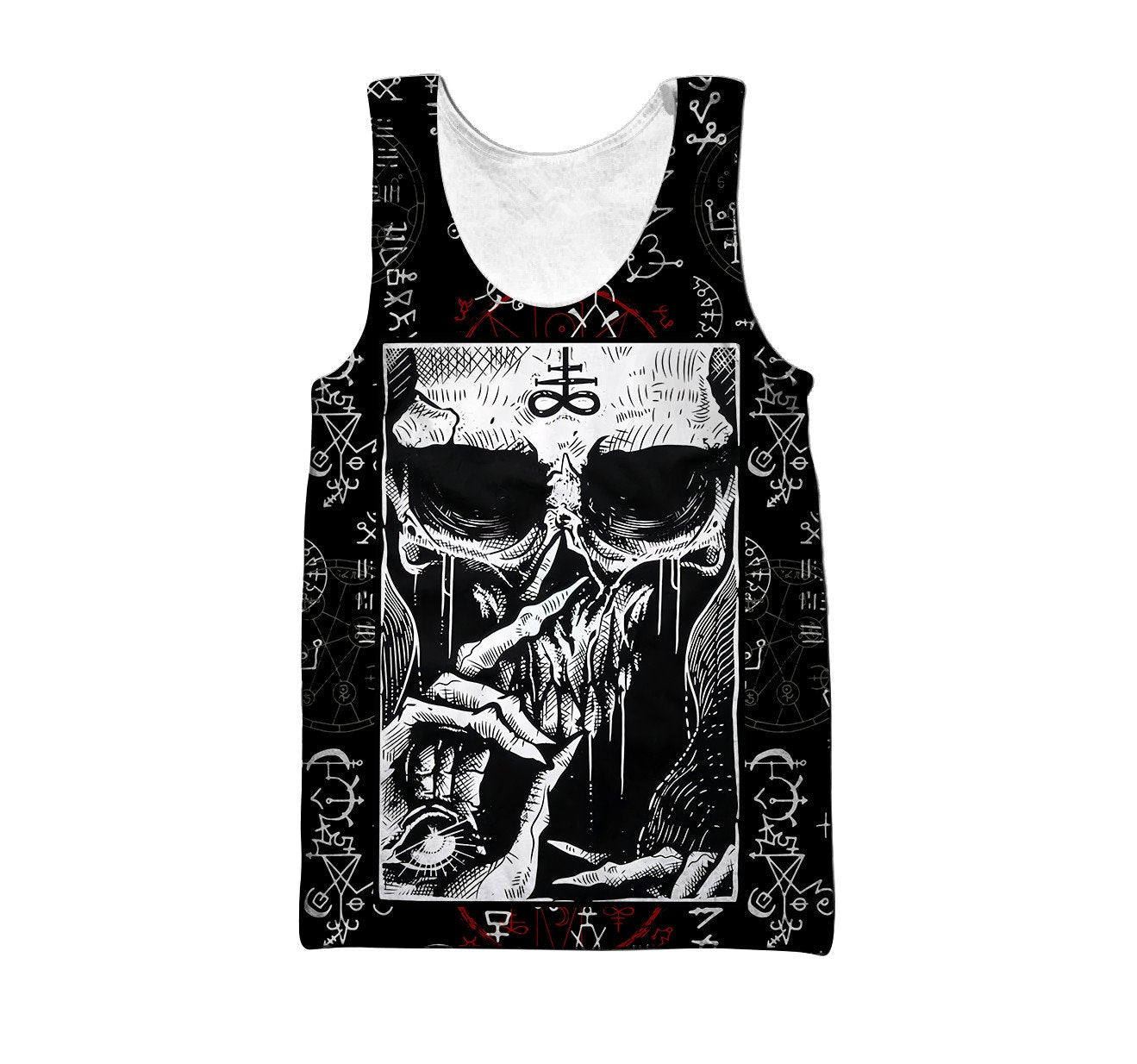 Silence Skull Satanic Hoodie For Men And Women
