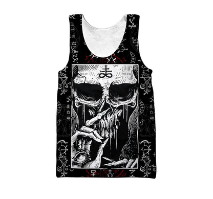 Silence Skull Satanic Hoodie For Men And Women
