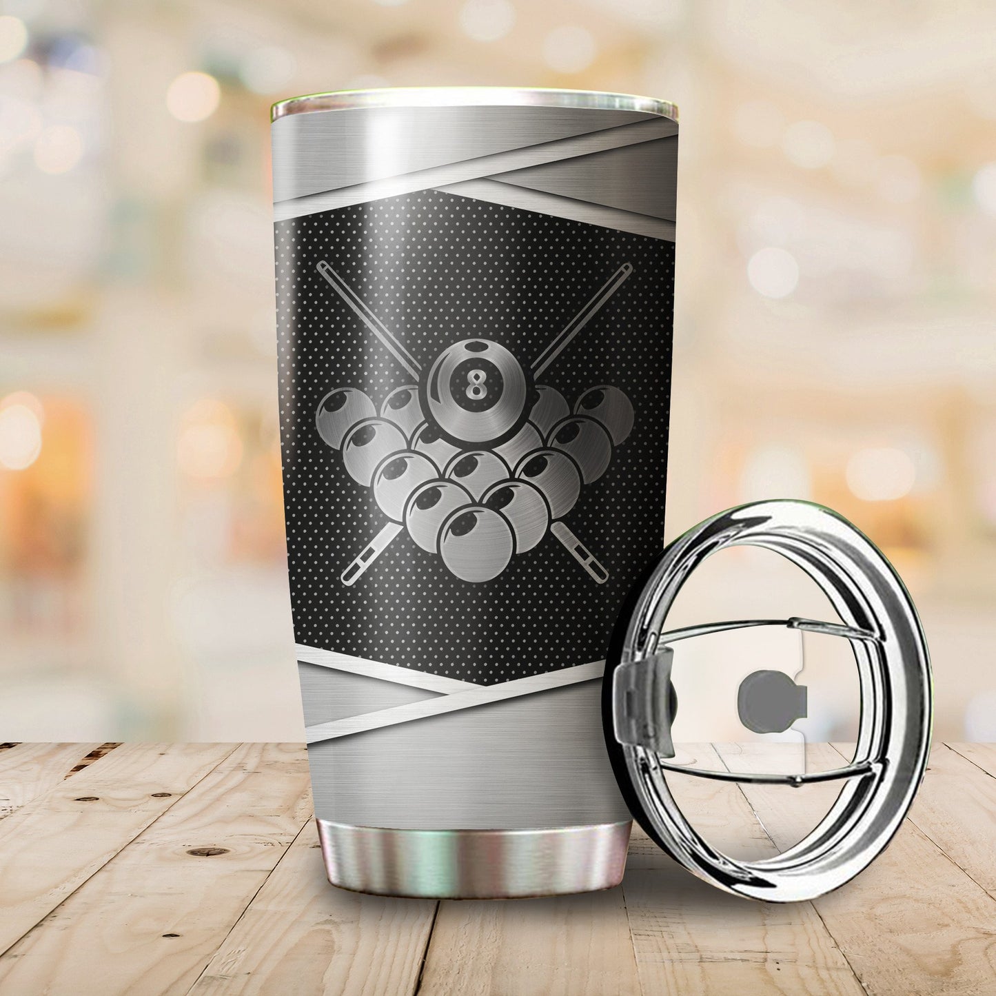 Customize Name Billiard Steel Tumbler MH06012005